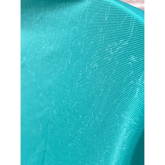 Nike Golf Polo Shirt Mens Size XL Hawaii Kapalua Golf Aqua Green Neck vent/Mesh - Picture 7 of 12